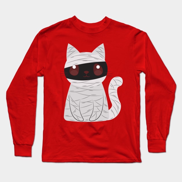 Halloween Cat Mummy Long Sleeve T-Shirt by connguoicoctinh